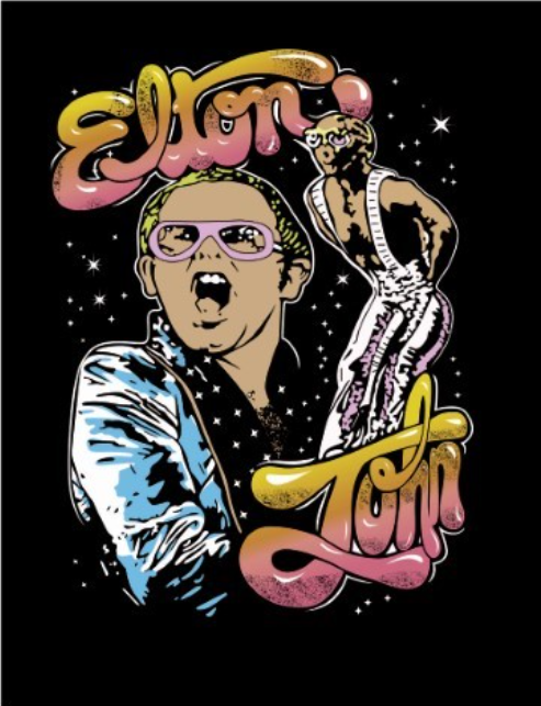Vector design of Elton John